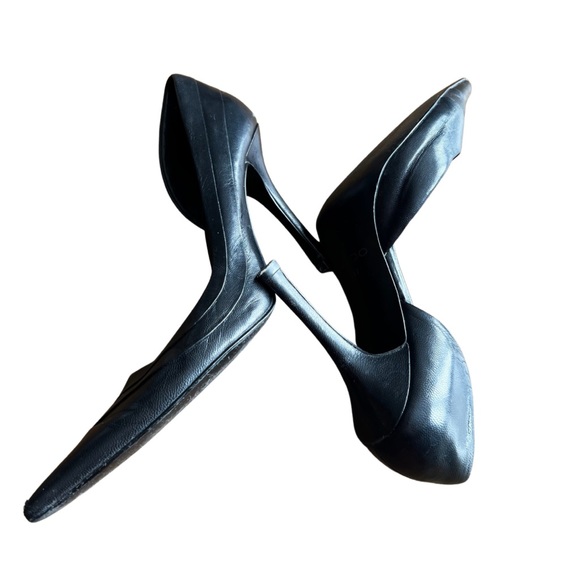 Aldo Black Pointy Toe Pumps Stiletto Heels | Size 37 / 7 - Picture 2 of 13